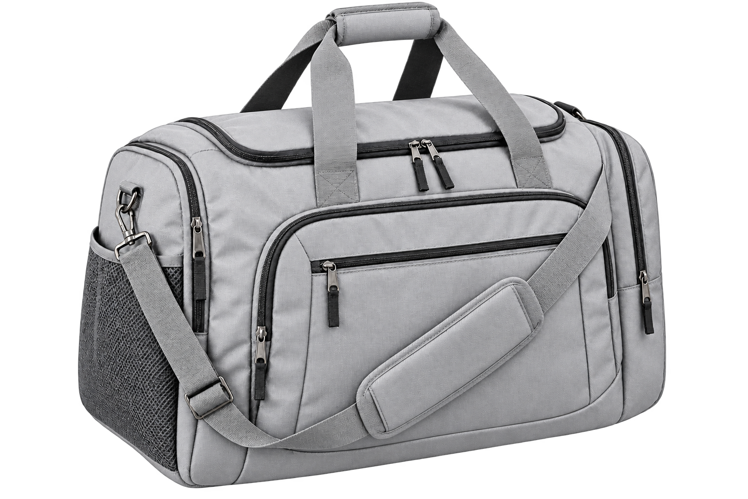 Medium silver travel bag